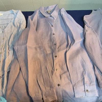 Light Blue & Light Purple  Blouses By J. Jill, Sizes Medium