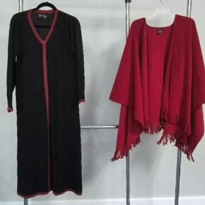 Women's Shawl and Sweater Dress Sizes Medium By Terry Lewis and Sandra 