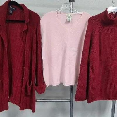Women's Sweaters Sizes Large By Denim & Co. R2R and White Stag