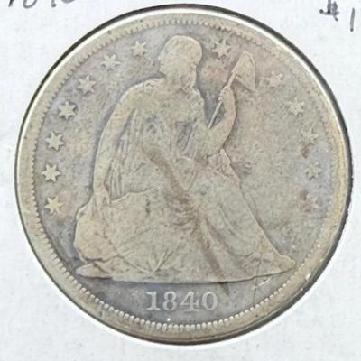 1840 Seated Liberty Dollar 