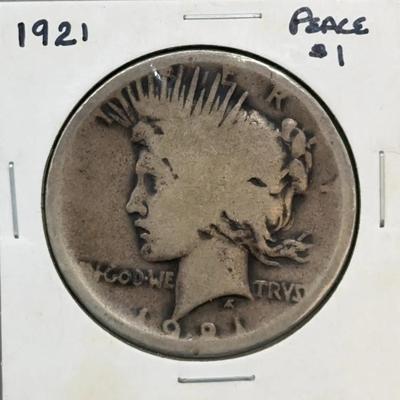 1921 Peace Dollar