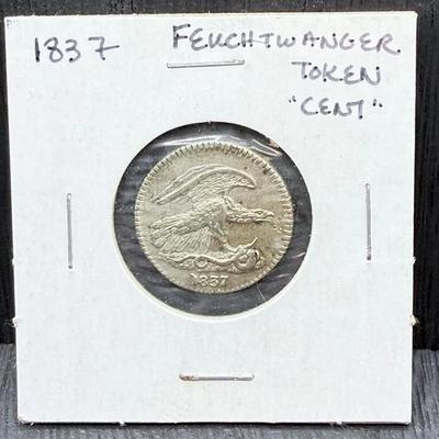 1837 Feuchtwanger Cent