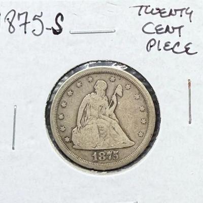 1875-S Twenty Cent Piece 