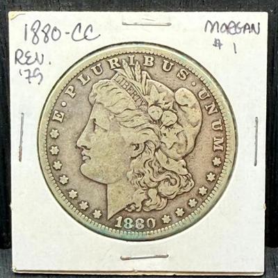 1880-CC Morgan Dollar…Rev Of 1879