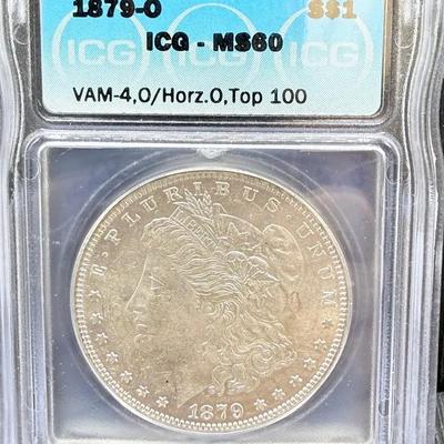 1879-O Morgan Dollar  ICG MS60 VAM-4