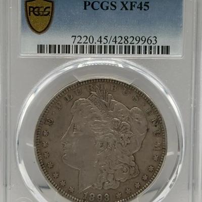 1893 Morgan Dollar PCGS XF45