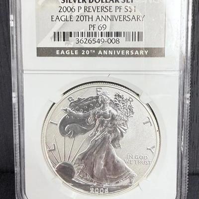 2006 P Reverse Proof Silver Eagle … NGC PF69