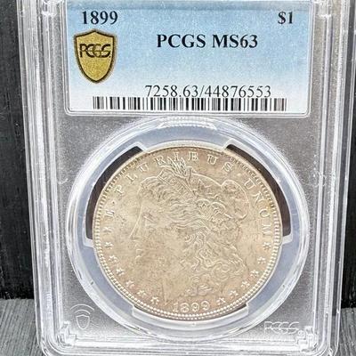 1899 Morgan Dollar PCGS MS63