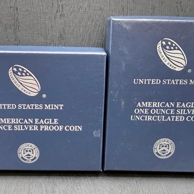 2020 Proof And Uncirculated Silver Eagles 