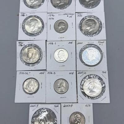 Group Of Modern Day Coins 