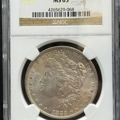 1883-O Morgan Dollar NGC MS63