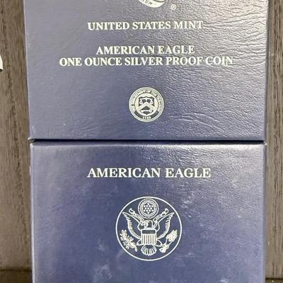 2010 And 2020 Proof Silver Eagles 