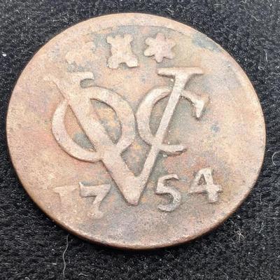 1754 Netherlands East Indies 1 Duit Coin