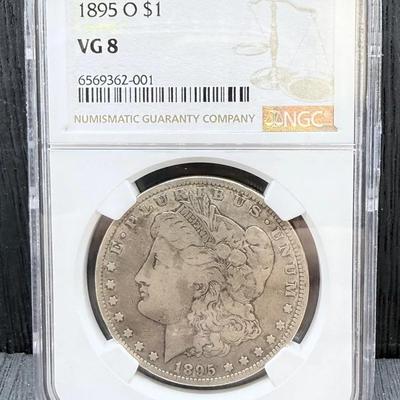 1895-O Morgan Dollar NGC VG8