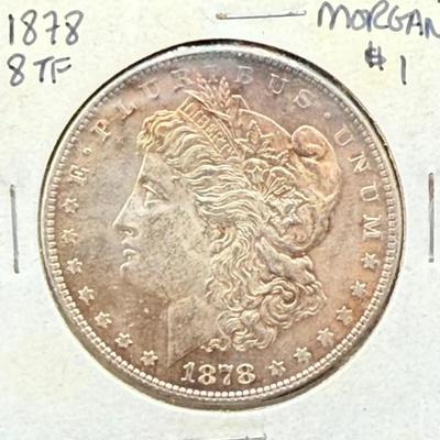 1878 8TF Morgan Dollar 