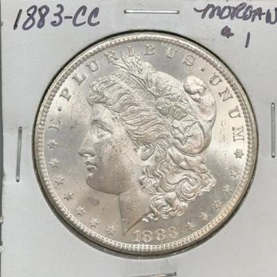 1883-CC Morgan Dollar