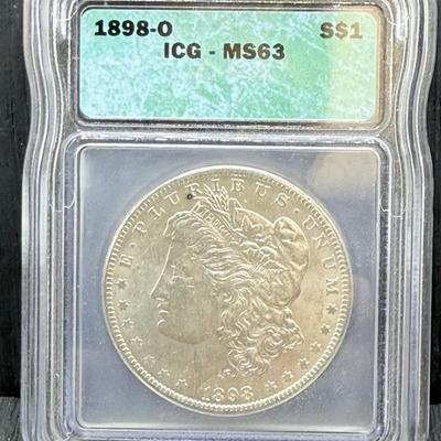 1898-O Morgan Dollar  ICG MS63
