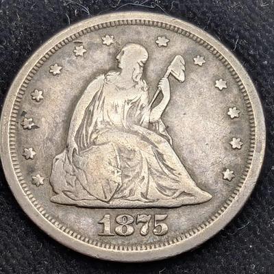 1875 S/S Twenty Cent Piece 