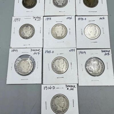 Ten Barber Quarters 
