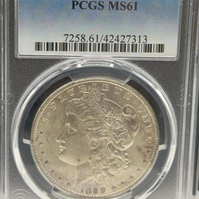 1899 Morgan Dollar PCGS MS61