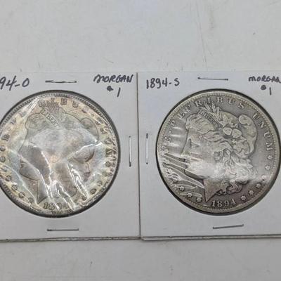 1894- O & S Morgan Dollars