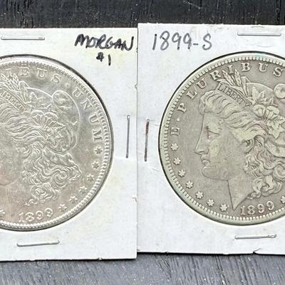 1899 O & S Morgan Dollars 
