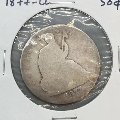 1977-CC Seated Liberty Half Dollar