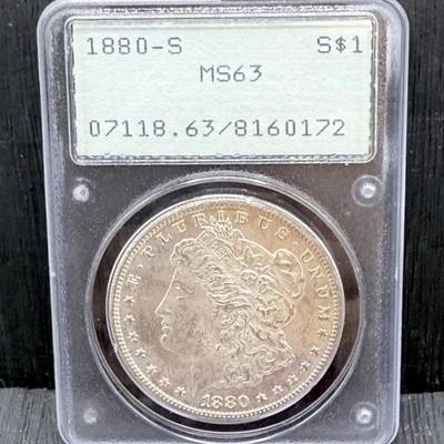 1880-S Morgan Dollar PCGS MS63