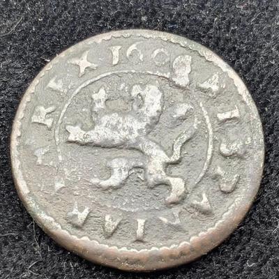 1606 Spanish Phillip III 4 Maravedis Coin