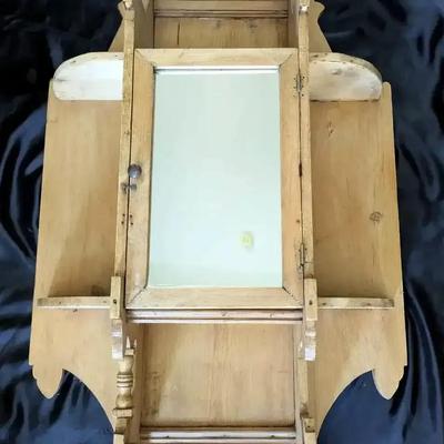 Irish Pine 1880s Wall-Mount Cabinet