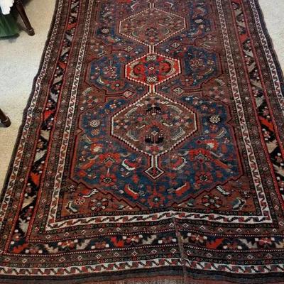 Handloomed 5' x 8' Persian Rug with Traditional Medallion Design