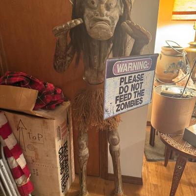 Sale Photo Thumbnail #11: Amazing hand carved zombie