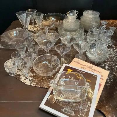 Mi186v vintage fostoria baroque depression glass reference books