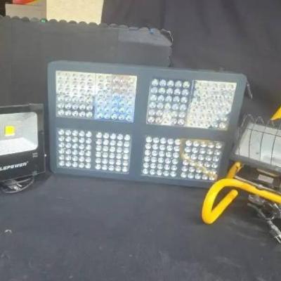Mi145 garage work light grow light, led flood light with stand