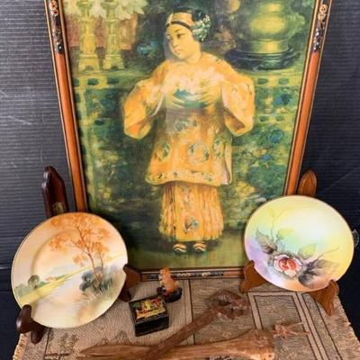 Mi126 golden color asian decor