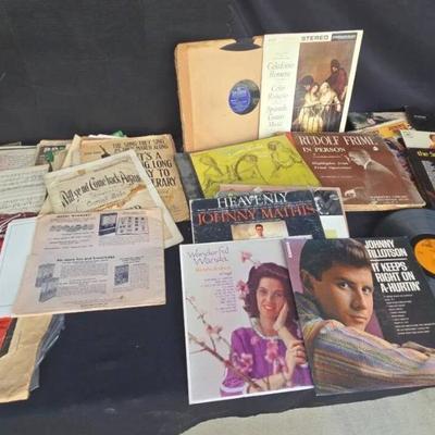 Mi109 records 33rpm and sheet music multiple artist