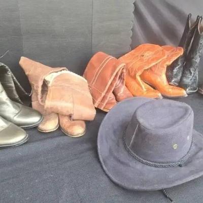 Mi137 mens and women s boots and hat