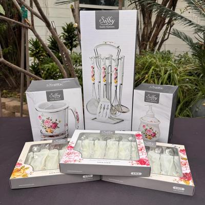 Silby Floral Kitchen Utensil Set 
