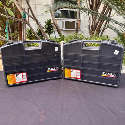 Eagle by Woodstream 30 Compartment Tackle Boxes Lot of 2 