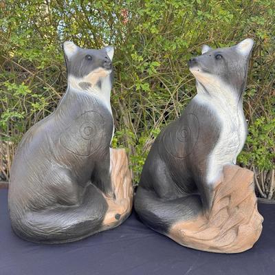Pair of 3D Fox Archery Targets 