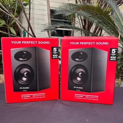 M-Audio BX5 Graphite 5” Active Studio Monitors Pair New
