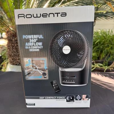 Rowenta 360° Compact Force Air Circulator Fan with Remote New