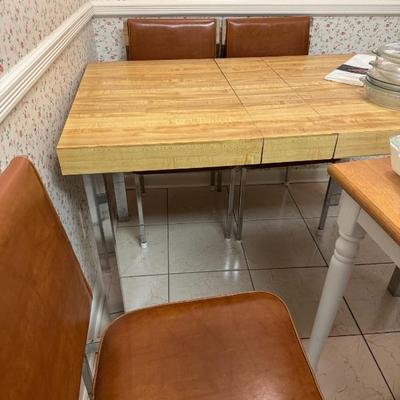 Chrome & Mica Kitchen Table