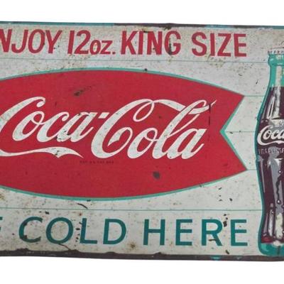 Coca-Cola metal sign
