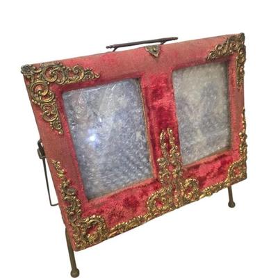 Antique double sided picture frame