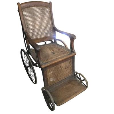 Antique wheelchair