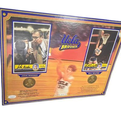 Sale Photo Thumbnail #144: UCLA Bruins Hall of Fame board Autographed with PSA