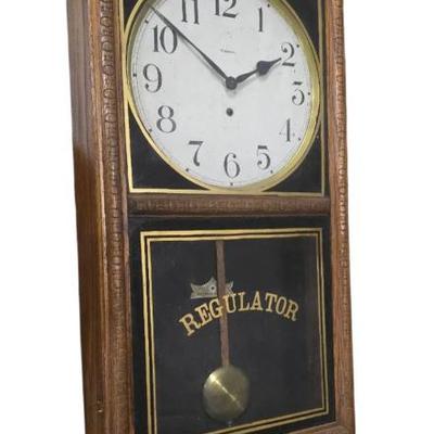 Sale Photo Thumbnail #133: Waterbury Regulator clock