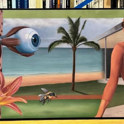 Original oil on wood by Christopher Foote 