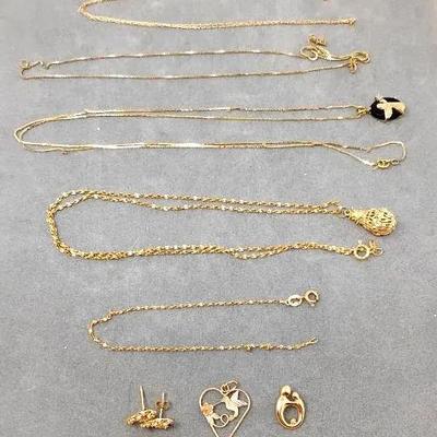 10-14k Gold With Gems 